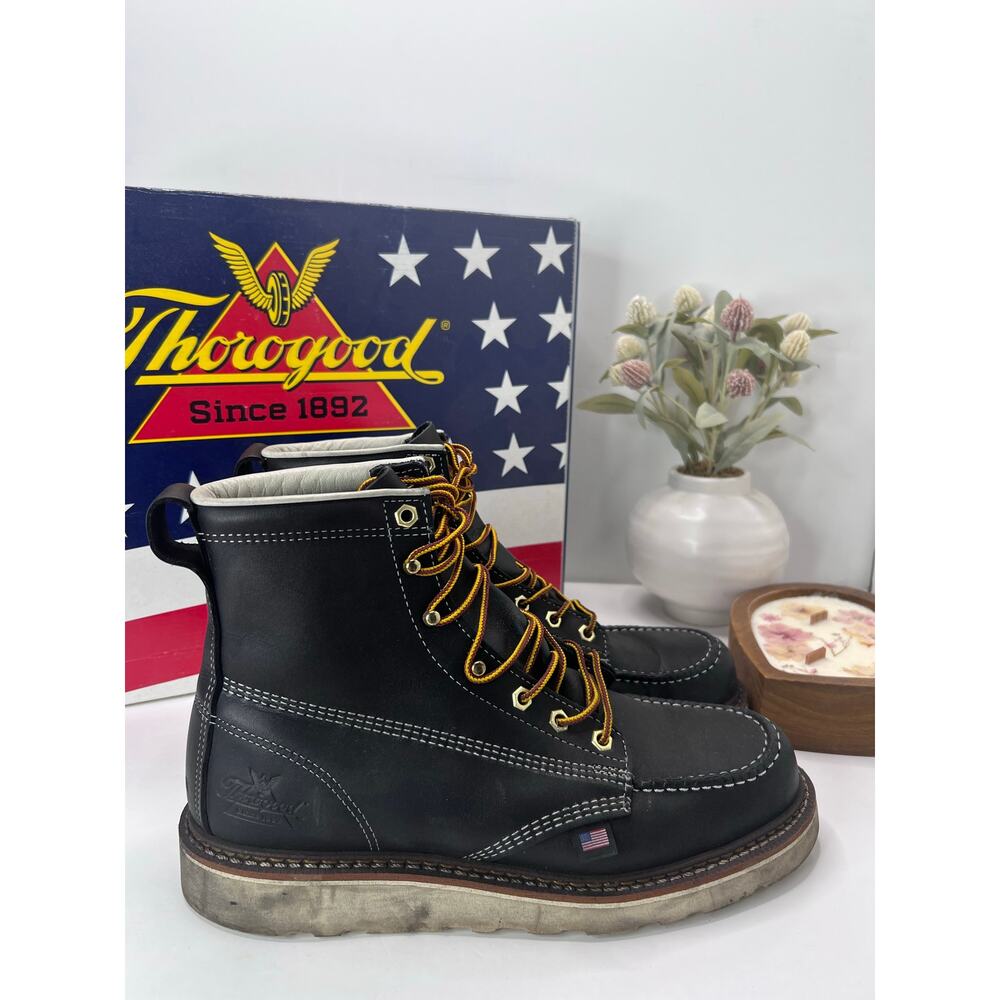 Thorogood American Heritage 6" Waterproof Moc Toe Work Boots Men's 9.5D USA
